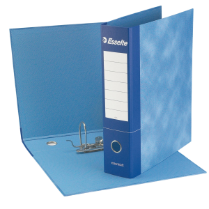 ESSELTE ESSENTIAL G75 REGISTRATORE FORMATO PROTOCOLLO 230X300X80 mm COL. BLU CONF 6 Pz.